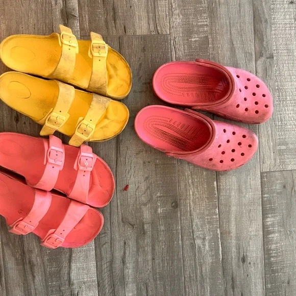 Pink Double Strap Sandals - Picture 9 of 9